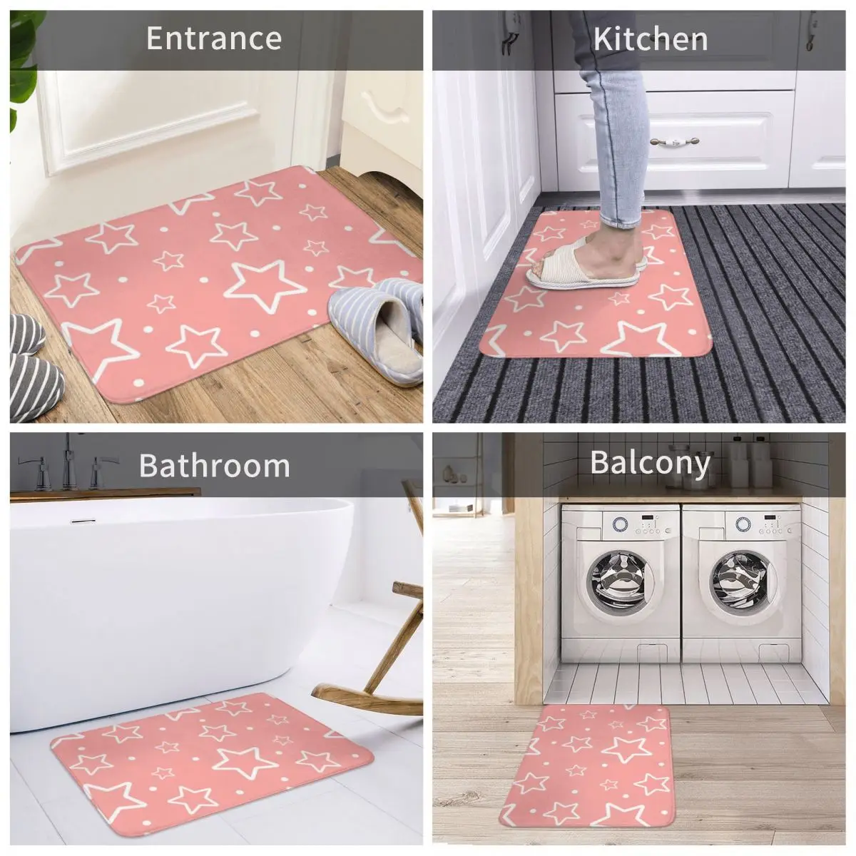 Bath Mat Girly White Stars With Pink Decor 3D Rug Carpet Doormat Non-slip Entrance Living Room Home Kitchen Washable Bedroom
Bath Mat Girly White Stars With Pink Decor 3D Rug Carpet Doormat Non-slip Entrance Living Room Home Kitchen Washable Bedroom