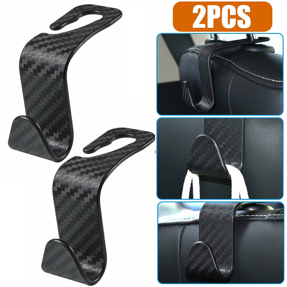 2Pcs Auto Car Back Seat Headrest Hooks Storage Hook Carbon Fiber Style ABS Practical Durable Hooks Car Interior Accessories
2Pcs Auto Car Back Seat Headrest Hooks Storage Hook Carbon Fiber Style ABS Practical Durable Hooks Car Interior Accessories