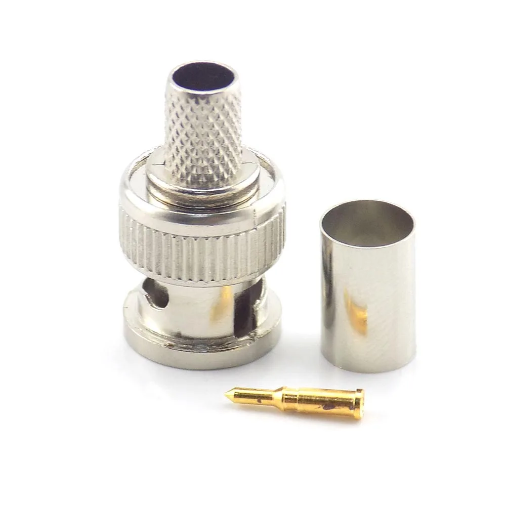20/50Pcs 3 In 1 CCTV Camera Coupler Crimp Connector Bnc Male Connector To Coax Rg59 Connector Cable Accessories L19
20/50Pcs 3 In 1 CCTV Camera Coupler Crimp Connector Bnc Male Connector To Coax Rg59 Connector Cable Accessories L19