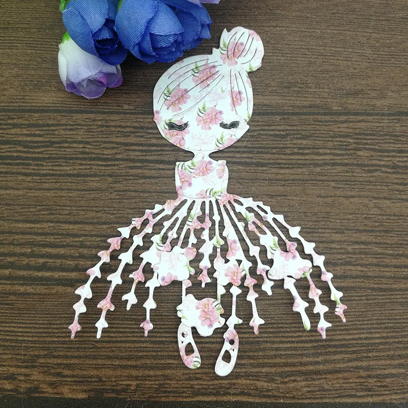 Dancing ballet girl doll Metal Cutting Dies for DIY Scrapbooking Album Paper Cards Decorative Crafts Embossing Die Cuts 
Dancing ballet girl doll Metal Cutting Dies for DIY Scrapbooking Album Paper Cards Decorative Crafts Embossing Die Cuts