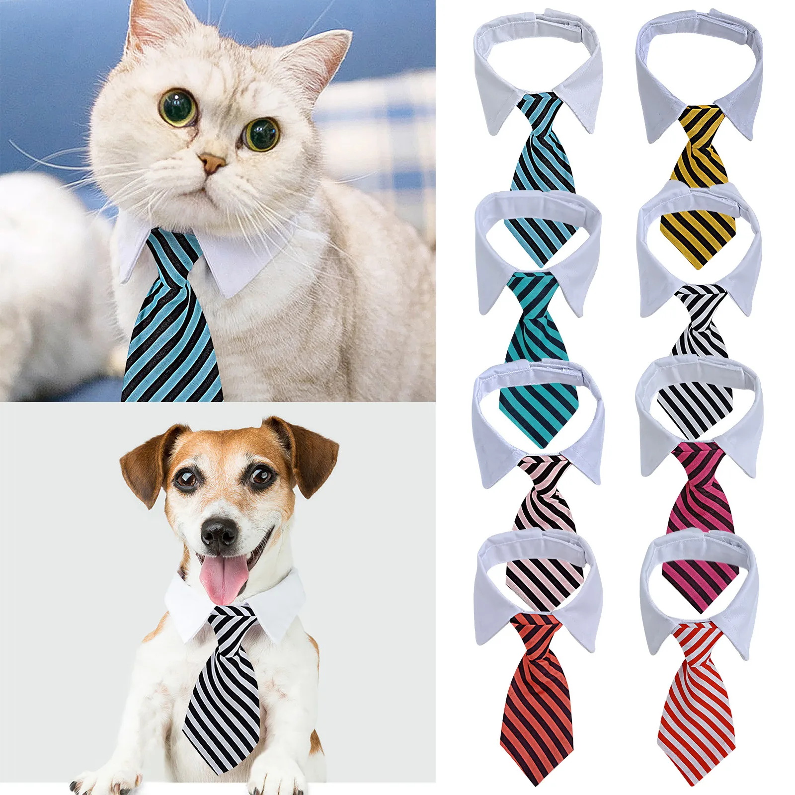 1PC Dog Fashion Classic Striped Tie Funny Adjustable Dog And Cat Pet Ties For Medium-Sized Small Dogs And Cats Dog Accessories
1PC Dog Fashion Classic Striped Tie Funny Adjustable Dog And Cat Pet Ties For Medium-Sized Small Dogs And Cats Dog Accessories