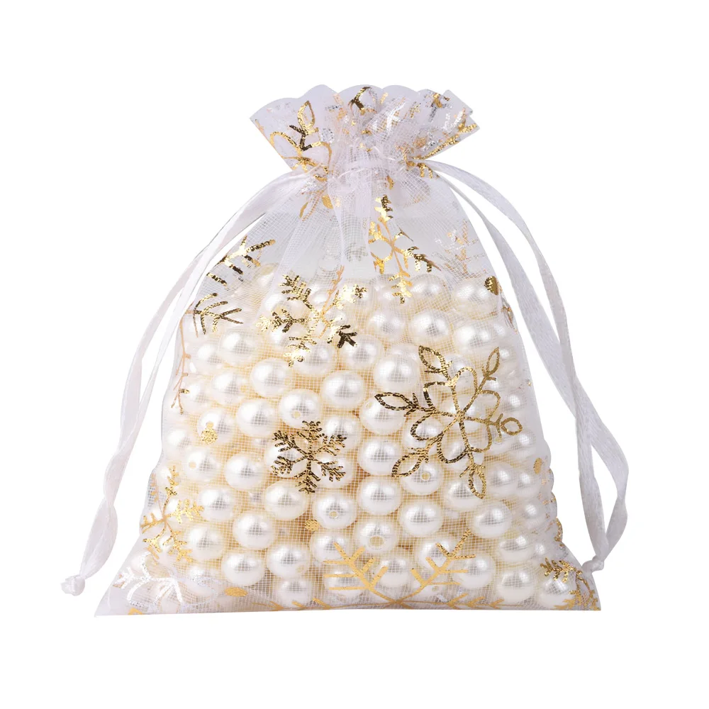 Подарочные сумочки из органзы с горячим принтом