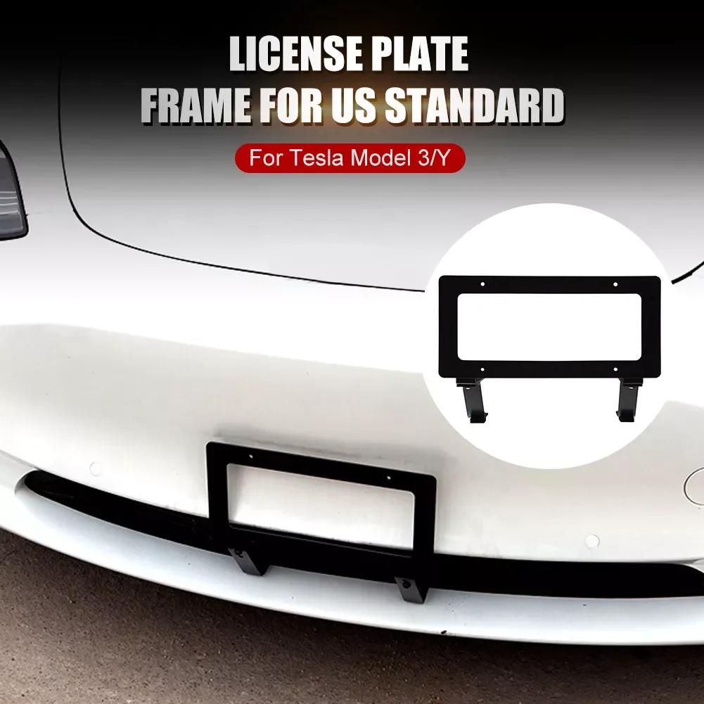 For Tesla Model 3/Model Y License Plate Frame Punch-Free Aluminum Alloy Licence Plate Bracket Rust-Proof for USA Standard
For Tesla Model 3/Model Y License Plate Frame Punch-Free Aluminum Alloy Licence Plate Bracket Rust-Proof for USA Standard