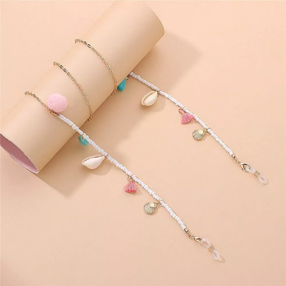 Цепочка с кисточкой для очков, шнур для солнцезащитных очков, ожерелье, веревка для очков, шнурок для маски
Цепочка с кисточкой для очков, шнур для солнцезащитных очков, ожерелье, веревка для очков, шнурок для маски