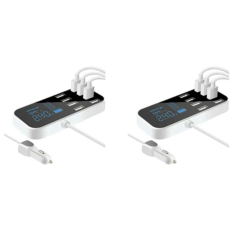 2X A9S Fast Car Charger 8 Port Multi USB LCD Display Phone Charger 12V Battery Charger USB Hub For Phone Tablets GPS DVR
2X A9S Fast Car Charger 8 Port Multi USB LCD Display Phone Charger 12V Battery Charger USB Hub For Phone Tablets GPS DVR