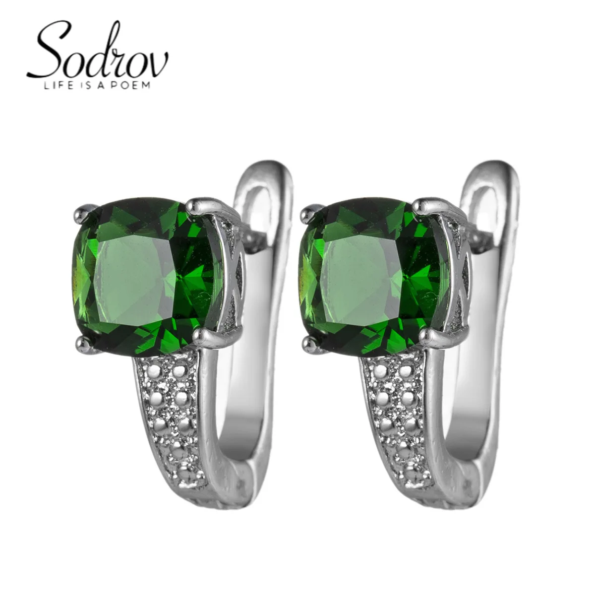 SODROV Square Emerald Zircon Earrings Jewelry for Women Korean Fashion Classic Earrings for Women 2023 Luxury
SODROV Square Emerald Zircon Earrings Jewelry for Women Korean Fashion Classic Earrings for Women 2023 Luxury