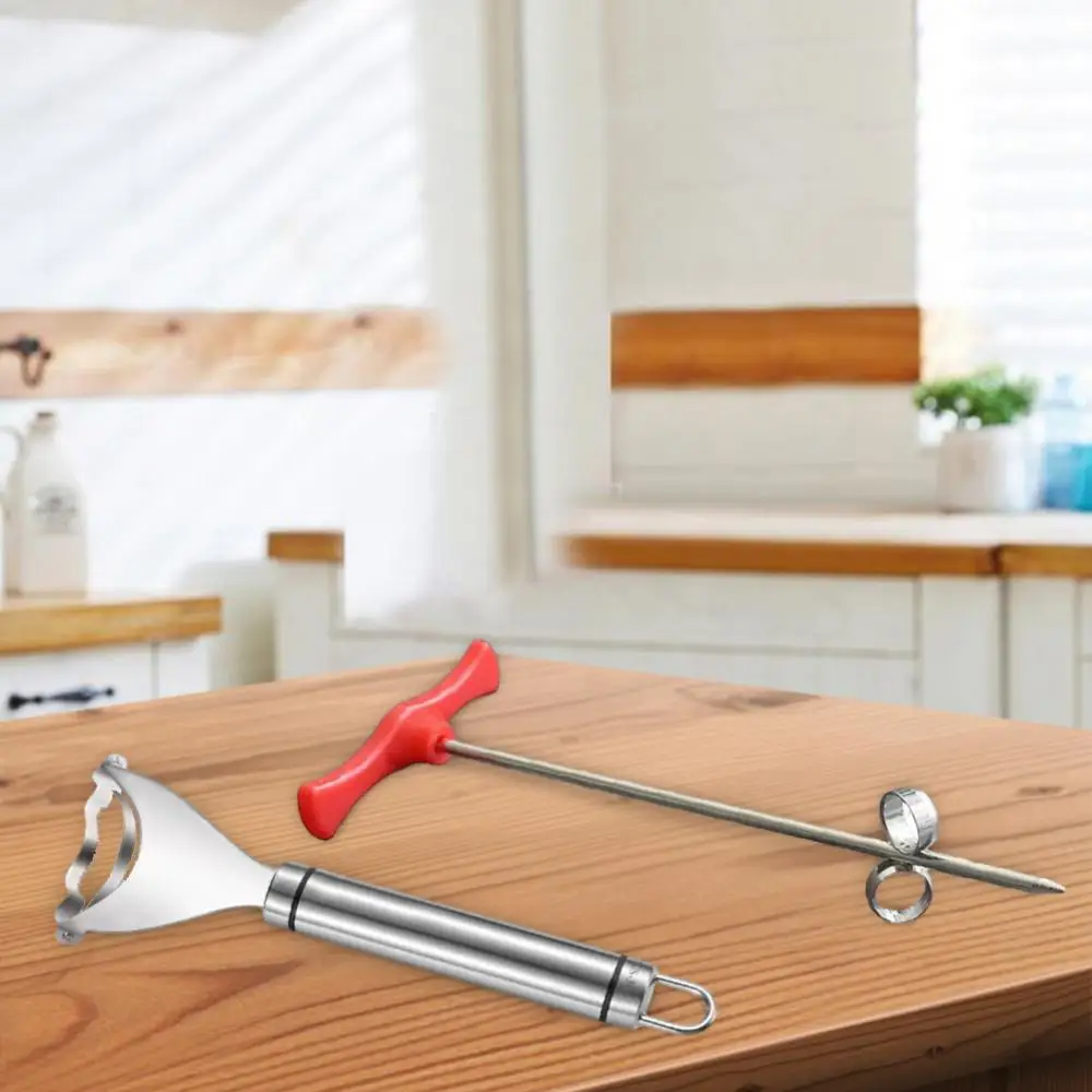 Круглая молотилка и винт Pl из нержавеющей стали для фруктов и овощей, спиральный нож для фруктов и овощей, простые в использовании кухонные приспособления