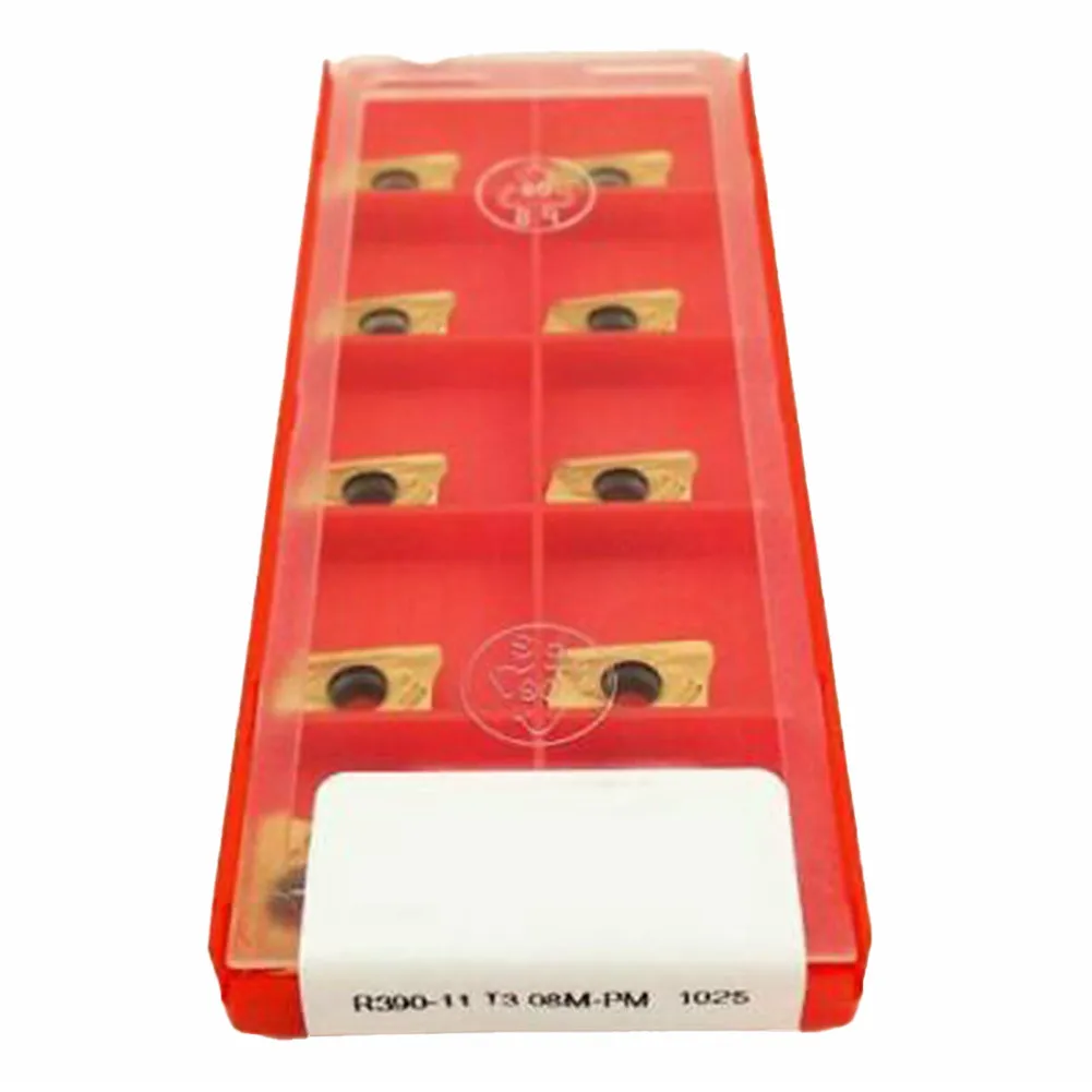 10pcs R390-11T308M-PM 1025 CNC Lathe Turning Tool Inserts Cutting Tool Carbide Milling Blade
10pcs R390-11T308M-PM 1025 CNC Lathe Turning Tool Inserts Cutting Tool Carbide Milling Blade