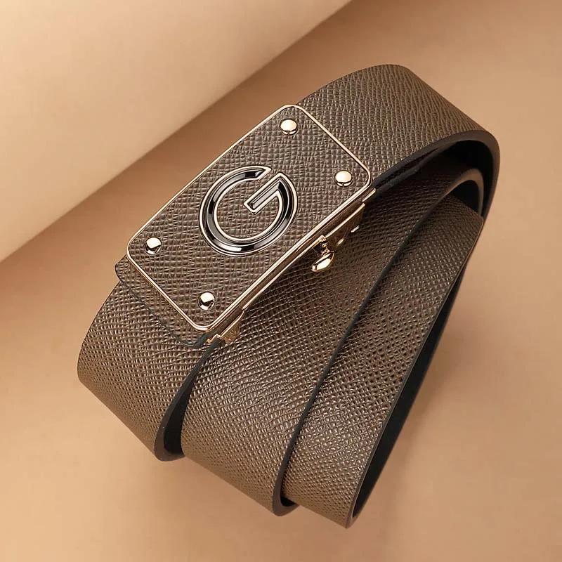 2022 New Genuine Leather Strap for Men Luxury High Quality Waistband Men Alloy Automatic Buckle Casual Male Belts
2022 New Genuine Leather Strap for Men Luxury High Quality Waistband Men Alloy Automatic Buckle Casual Male Belts