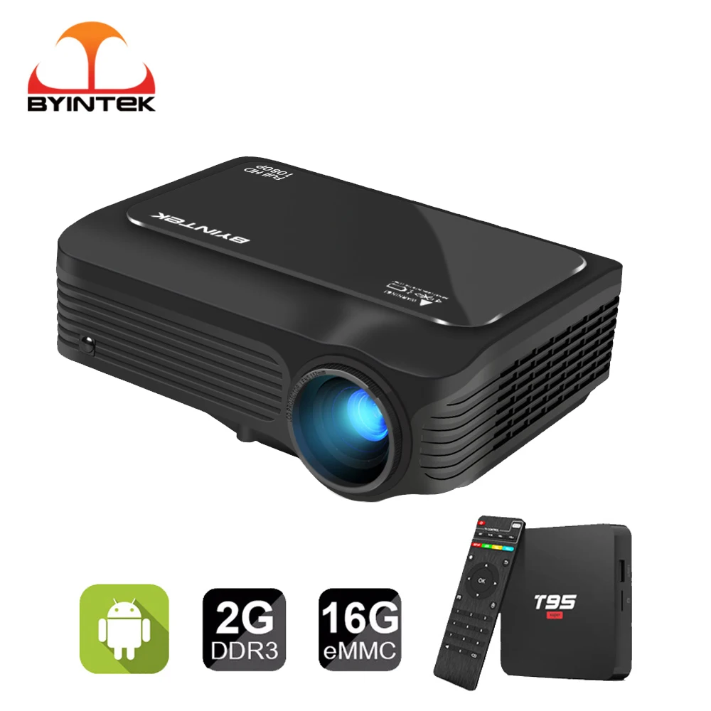 BYINTE K18 Projector 1080P Full HD Mini Portable LCD LED Projectors (Optional Android 10 TV BOX ) for 3D 4K Video Smartphone
BYINTE K18 Projector 1080P Full HD Mini Portable LCD LED Projectors (Optional Android 10 TV BOX ) for 3D 4K Video Smartphone