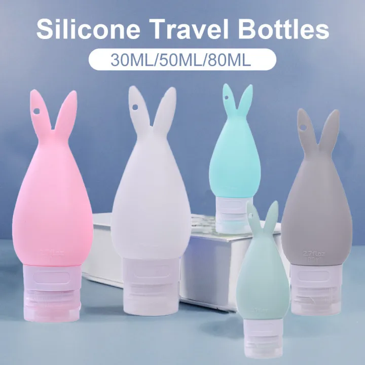 30/50/80ml Silicone Refillable Bottles Cute Rabbit Portable Travel Pack Press Squeeze Container For Shampoo Lotion Makeup
30/50/80ml Silicone Refillable Bottles Cute Rabbit Portable Travel Pack Press Squeeze Container For Shampoo Lotion Makeup