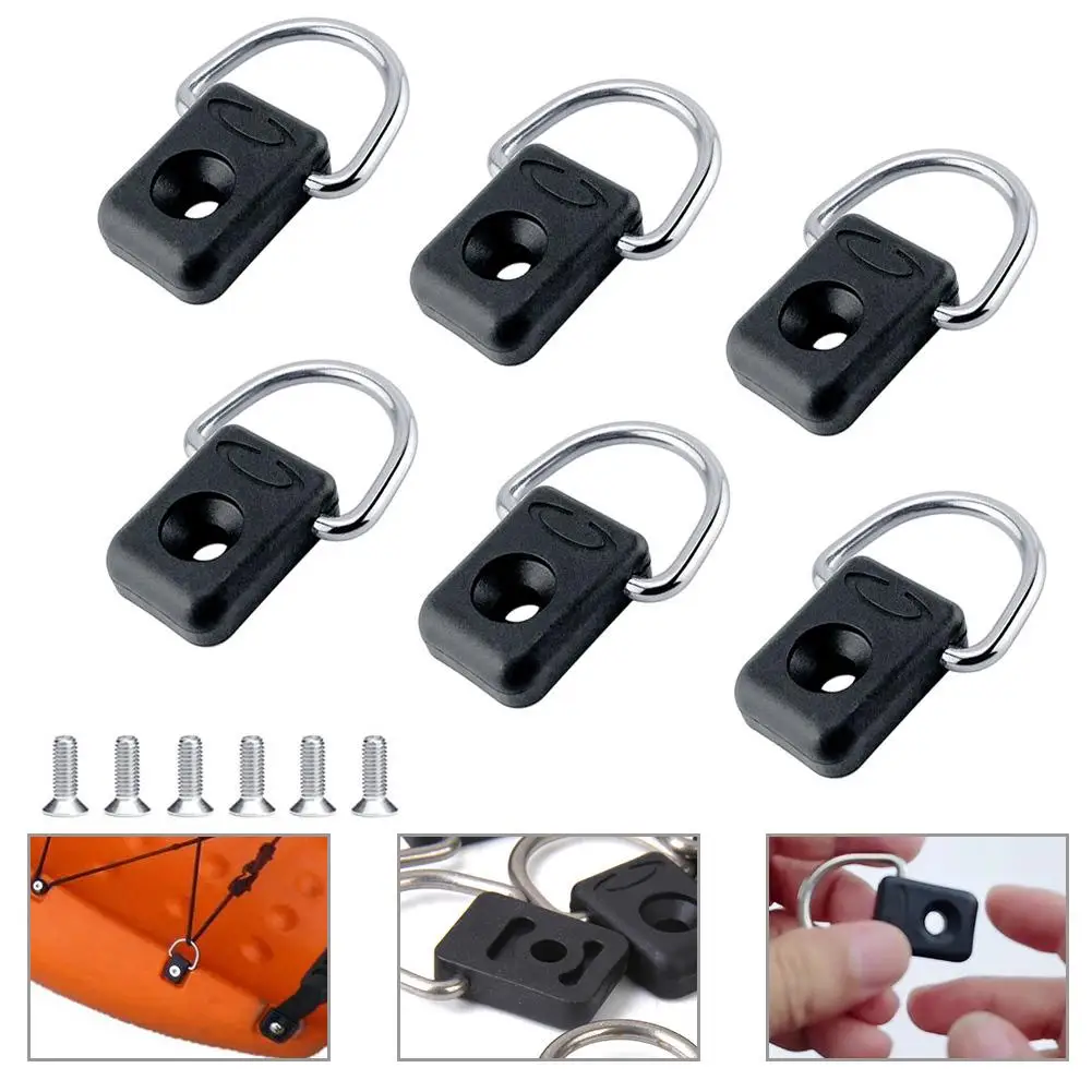 1Pc/6Pcs Marine D Rings Buckle M6 Screws Canoe Kayak Stainless Steel Fishing Rigging Bungee Boat Accessories
1Pc/6Pcs Marine D Rings Buckle M6 Screws Canoe Kayak Stainless Steel Fishing Rigging Bungee Boat Accessories