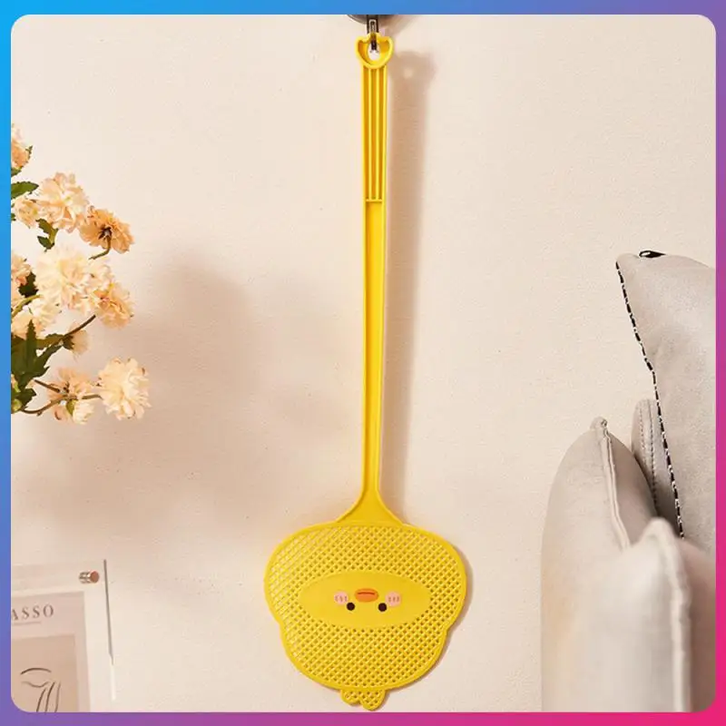 Household Fly Swatters Cute Cartoon Little Mango Yellow Duck Styling Design Lengthened Handle Thickened PE Mosquito Swatter
Household Fly Swatters Cute Cartoon Little Mango Yellow Duck Styling Design Lengthened Handle Thickened PE Mosquito Swatter