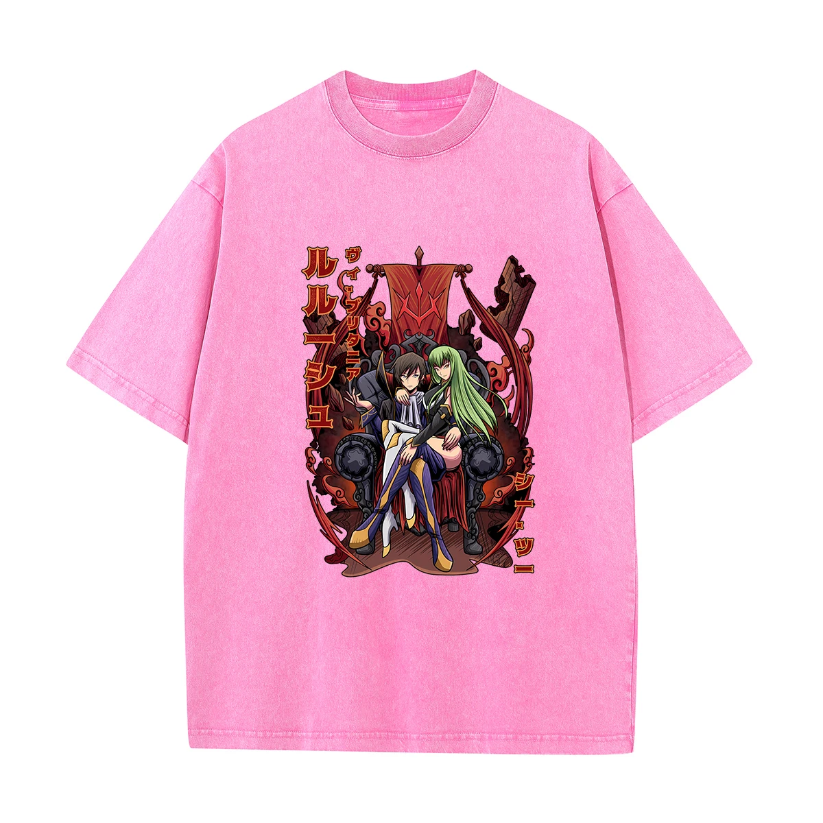 

Anime Code Geass T Shirt Men Hip Hop Vintage Washed Oversized Y2K T Shirts for Women Streetwear Tees Unisex Summer Clothing