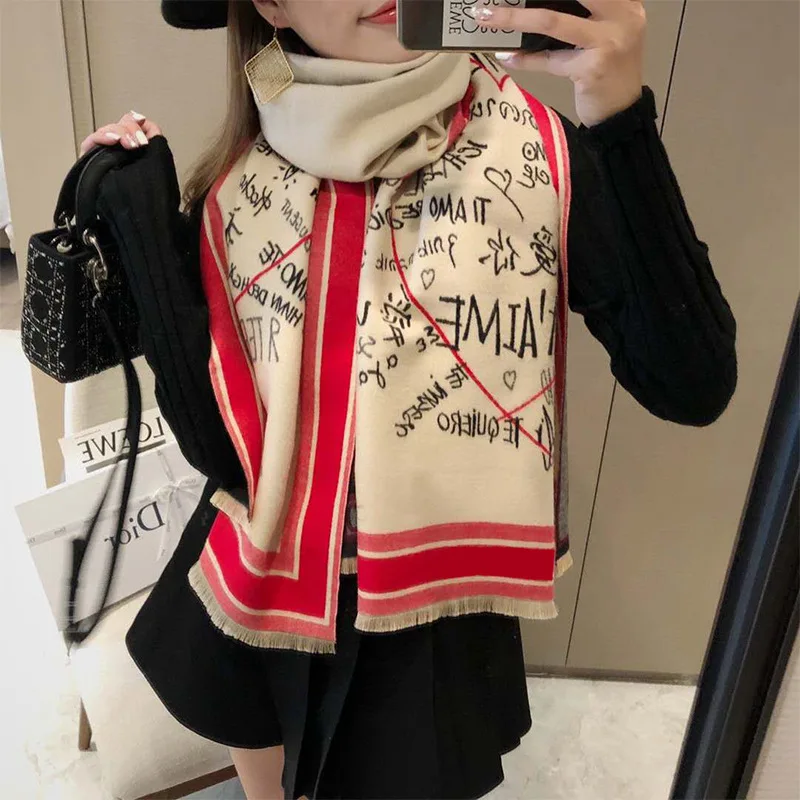 New Imitation Cashmere Scarf Women Winter Double-Sided Warm Shawl Europe And The United States Autumn And Winter All-Match Long
New Imitation Cashmere Scarf Women Winter Double-Sided Warm Shawl Europe And The United States Autumn And Winter All-Match Long