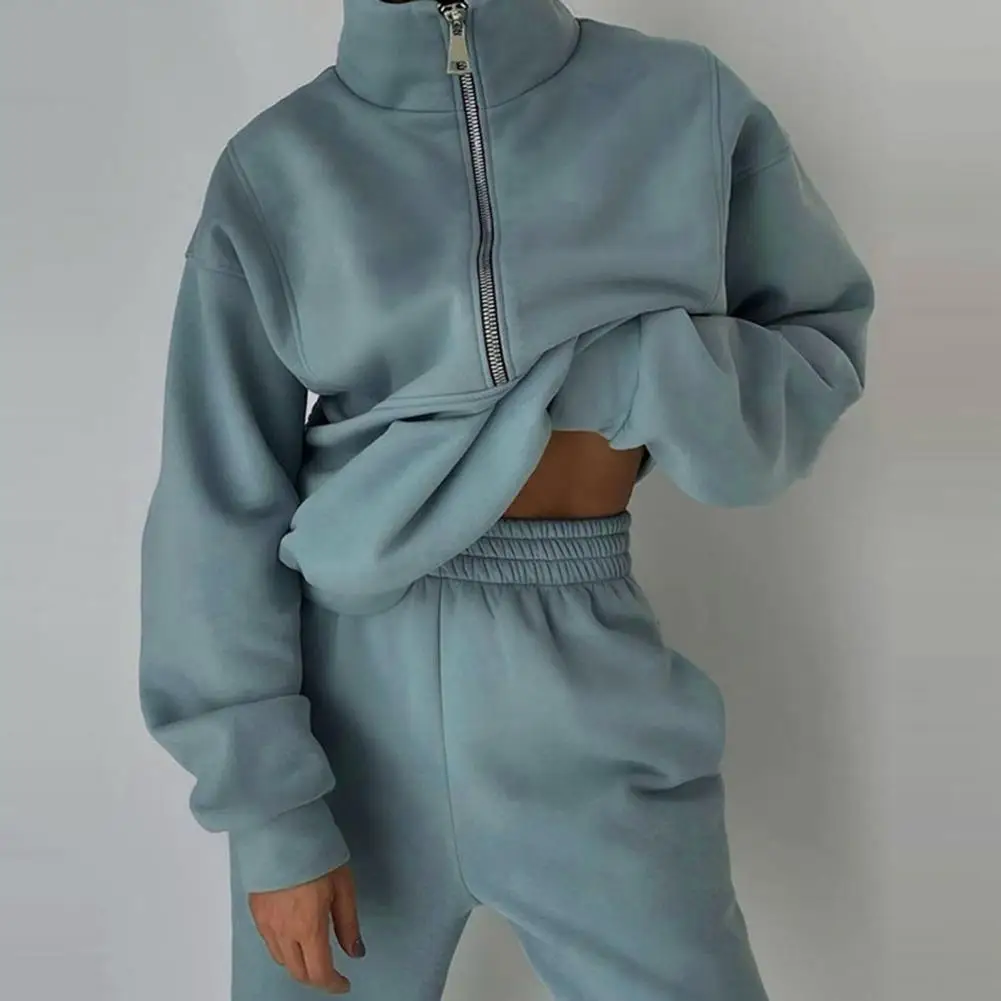 Top Pants Set Stylish Women's Winter Tracksuits Comfortable Warm Two-piece Sets for Sports Casual Wear Women Tracksuit Set
Top Pants Set Stylish Women's Winter Tracksuits Comfortable Warm Two-piece Sets for Sports Casual Wear Women Tracksuit Set