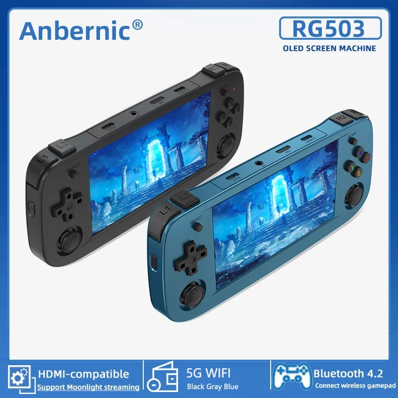 Anbernic RG503 Retro Handheld Game Console 4.95 Inch OLED Screen RK3566 With 5G Wifi Portable Video Games Consoles Player
Anbernic RG503 Retro Handheld Game Console 4.95 Inch OLED Screen RK3566 With 5G Wifi Portable Video Games Consoles Player