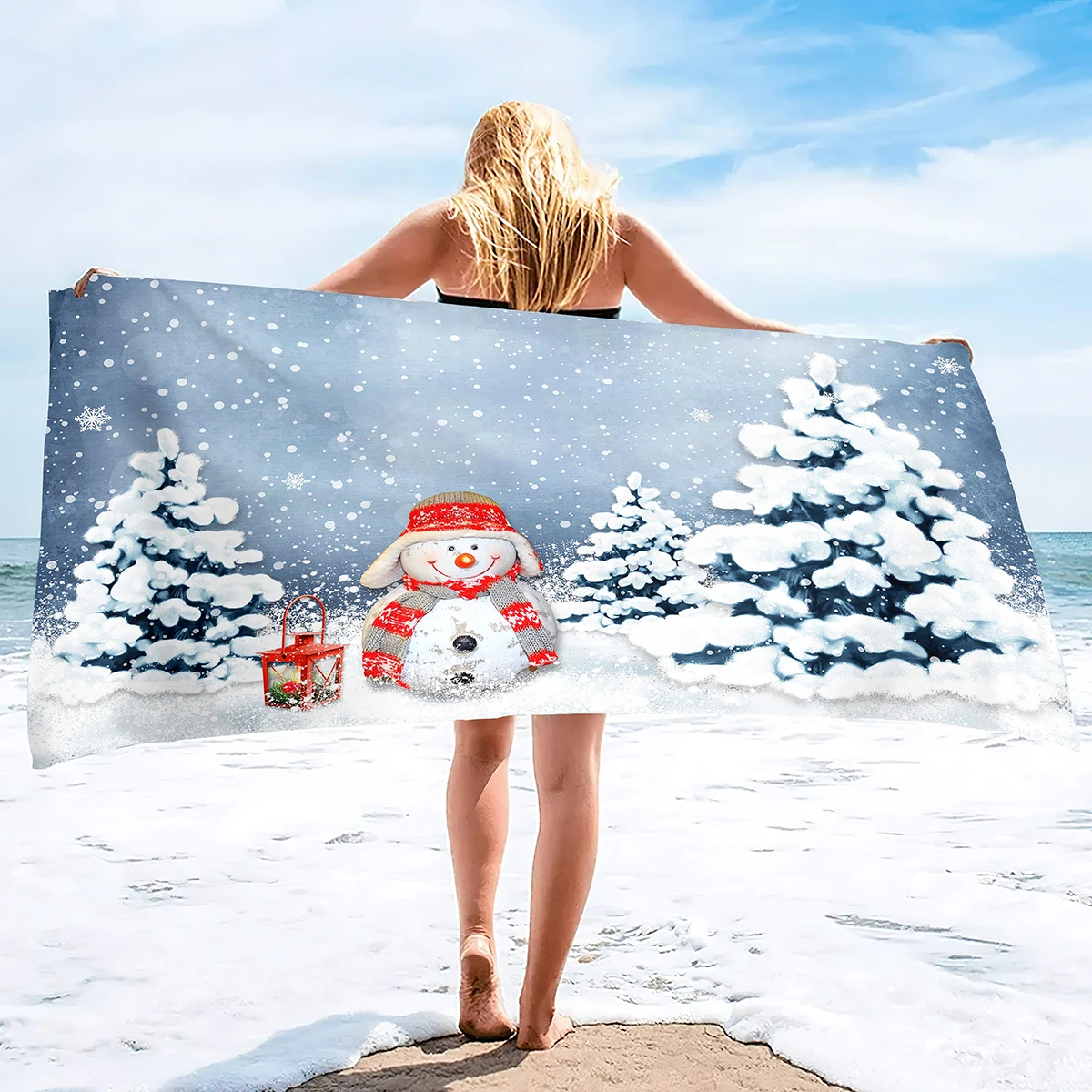Snowman Microfiber Sand Free Beach Towel,Large Super Absorbent Lightweight Towel for Travel Pool Swimming Bath Christmas Xmas
Snowman Microfiber Sand Free Beach Towel,Large Super Absorbent Lightweight Towel for Travel Pool Swimming Bath Christmas Xmas
