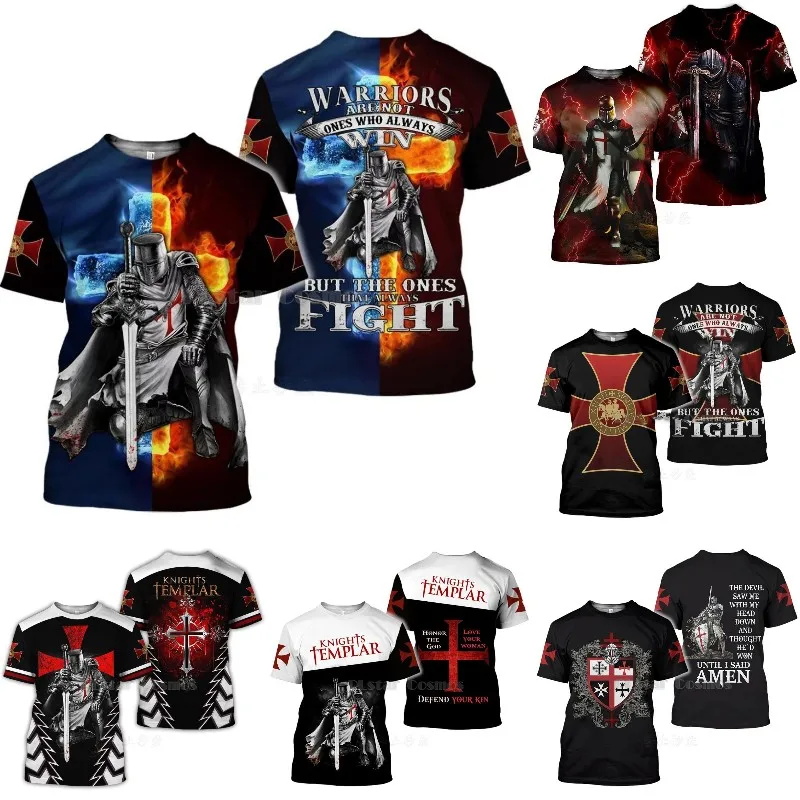 Summer Retro Templar Knights Print T-Shirt For Men Fashion Casual Crusaders Anime Graphic Oversize Baggy T-shirt Hip Hop Top
Summer Retro Templar Knights Print T-Shirt For Men Fashion Casual Crusaders Anime Graphic Oversize Baggy T-shirt Hip Hop Top