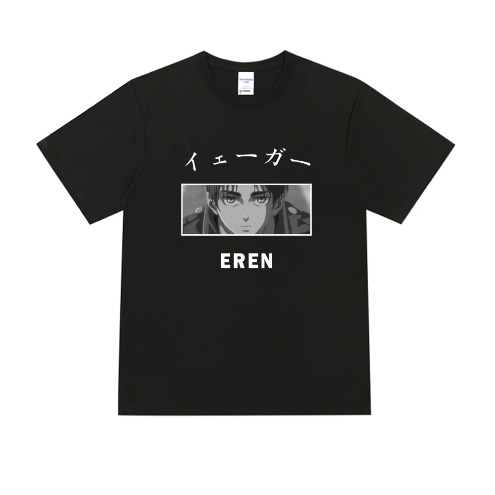 New Japanese Anime Attack on Titan Eren Yeager T-shirt Short Sleeve Male Loose Casual Tee Shirt Street Harajuku T Shirt Men Tops
New Japanese Anime Attack on Titan Eren Yeager T-shirt Short Sleeve Male Loose Casual Tee Shirt Street Harajuku T Shirt Men Tops