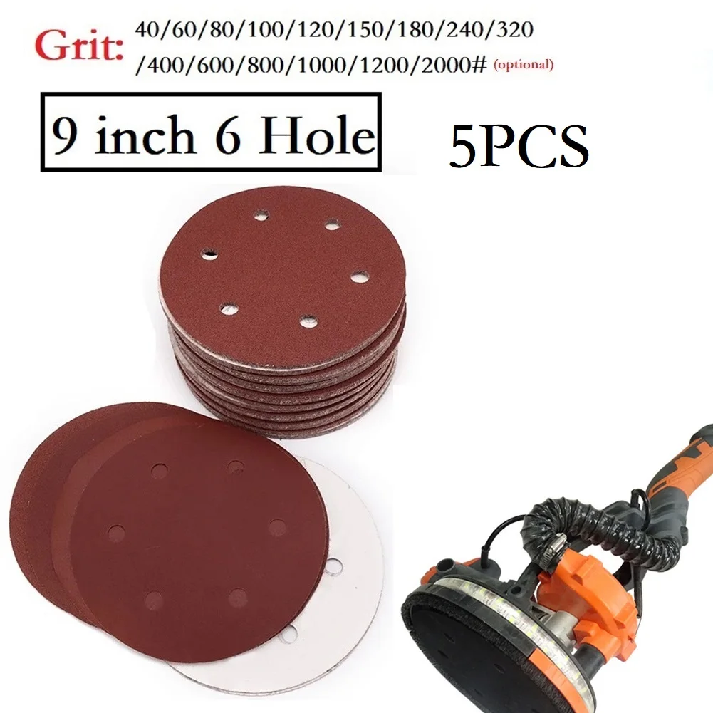 5pcs/set 9inch 6 Hole Sanding Paper 225mm 40-2000grit Sandpaper Electric Wall Polisher 60# 80# 100# 400# 600# 800# 1000# 1200#
5pcs/set 9inch 6 Hole Sanding Paper 225mm 40-2000grit Sandpaper Electric Wall Polisher 60# 80# 100# 400# 600# 800# 1000# 1200#