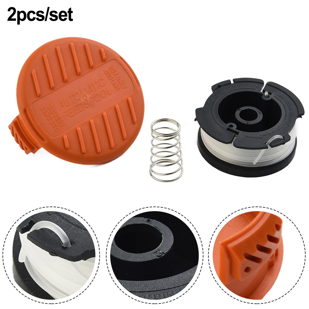 

1kit Brush Cutter Spool Line With Cover For BESTA530 BESTE625 BESTE628 BESTE630 GL423 GL425SC Grass Trimmer Spare Parts