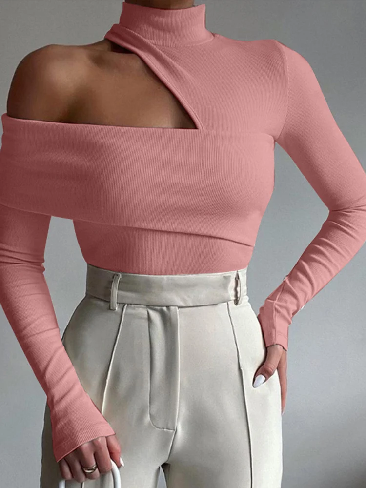 2022 Spring Turtleneck Patchwork T-Shirts Women Sexy Hollow Out Tops ZANZEA Solid Long Sleeve Tees Party Casual Knitted Blusas
2022 Spring Turtleneck Patchwork T-Shirts Women Sexy Hollow Out Tops ZANZEA Solid Long Sleeve Tees Party Casual Knitted Blusas