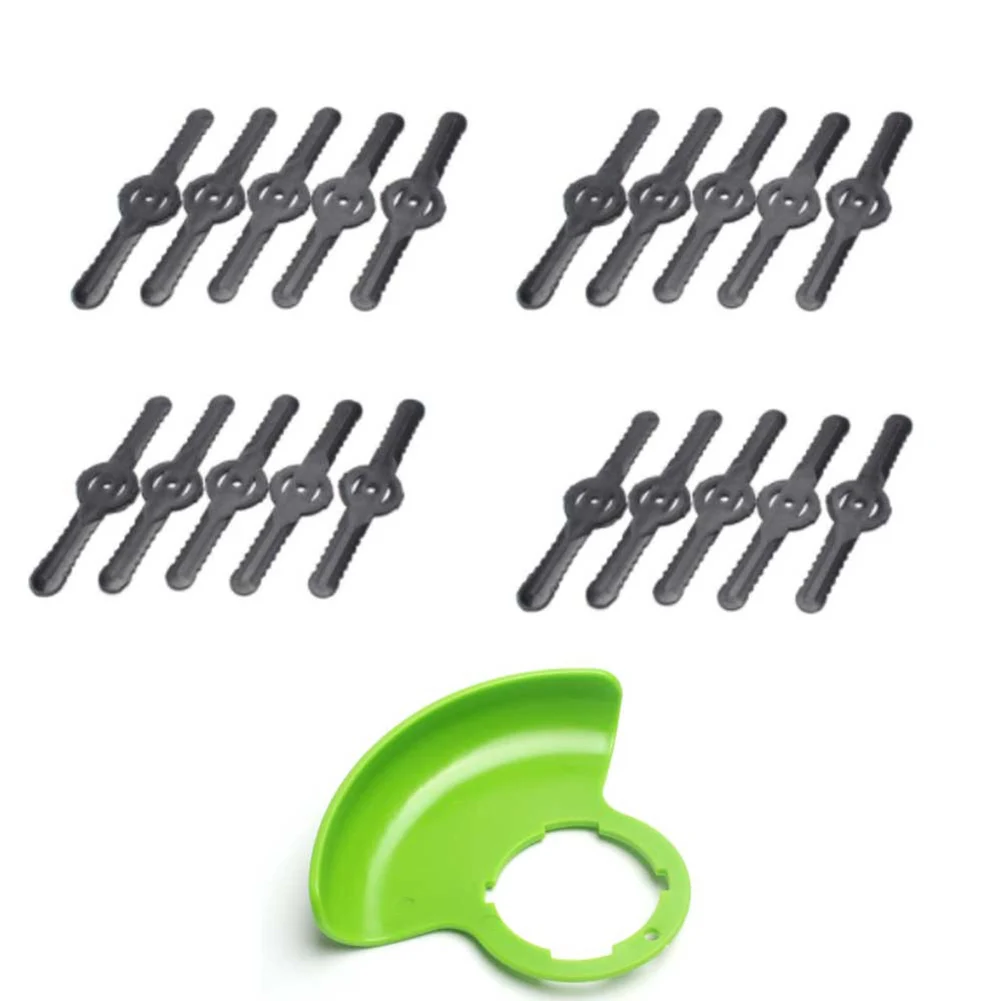 20Pcs 139mm Plastic Blades Cutter Replacement For Cordless Grass Trimmer Lawn Mower Parts With 1 Green Grass Guard Garden Tool
20Pcs 139mm Plastic Blades Cutter Replacement For Cordless Grass Trimmer Lawn Mower Parts With 1 Green Grass Guard Garden Tool