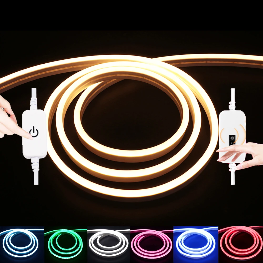 12V LED Strip Light 2835 120Leds/m Handsweep Touch Switch Flexible Neon Rope IP67 Waterproof LED Tape Dimmable LED Cabinet Light
12V LED Strip Light 2835 120Leds/m Handsweep Touch Switch Flexible Neon Rope IP67 Waterproof LED Tape Dimmable LED Cabinet Light