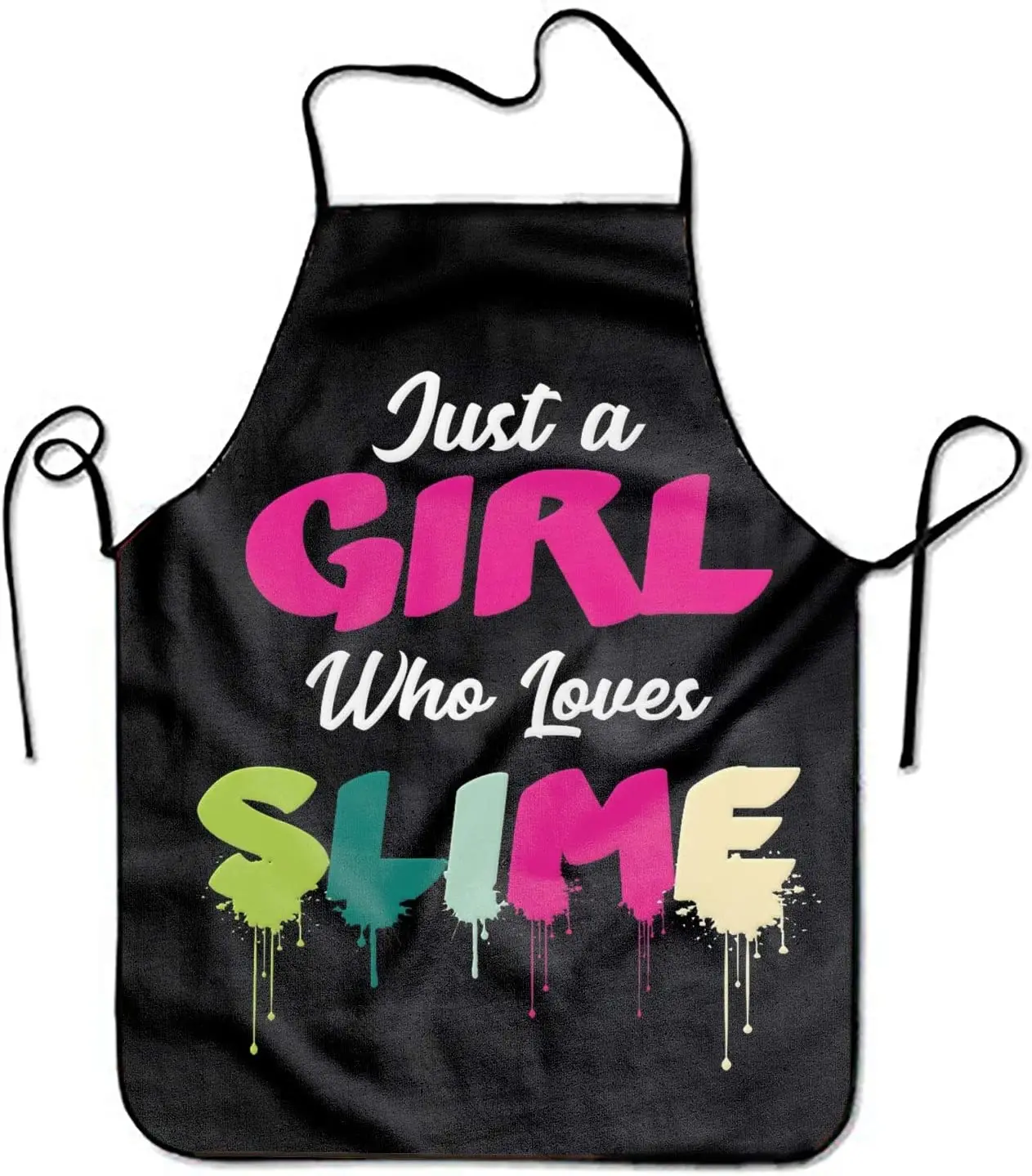 Fashion Kitchen Apron - Chef Kitchen Cooking and Baking Bib Apron (Funny Just A Girl Who Loves Slime) DZGlobal 
Fashion Kitchen Apron - Chef Kitchen Cooking and Baking Bib Apron (Funny Just A Girl Who Loves Slime) DZGlobal