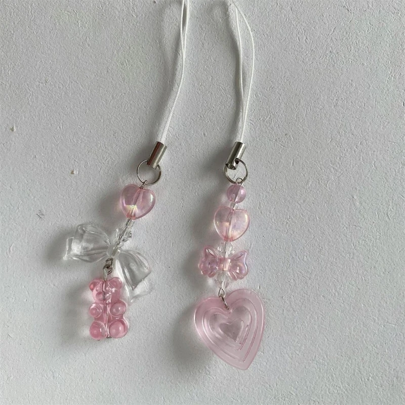 Bear Phone Strap Lanyards for Mobile Phone Rope Decor Bag Hanging Pendant Y2K Heart Keychain Women Girls Jewelry
Bear Phone Strap Lanyards for Mobile Phone Rope Decor Bag Hanging Pendant Y2K Heart Keychain Women Girls Jewelry