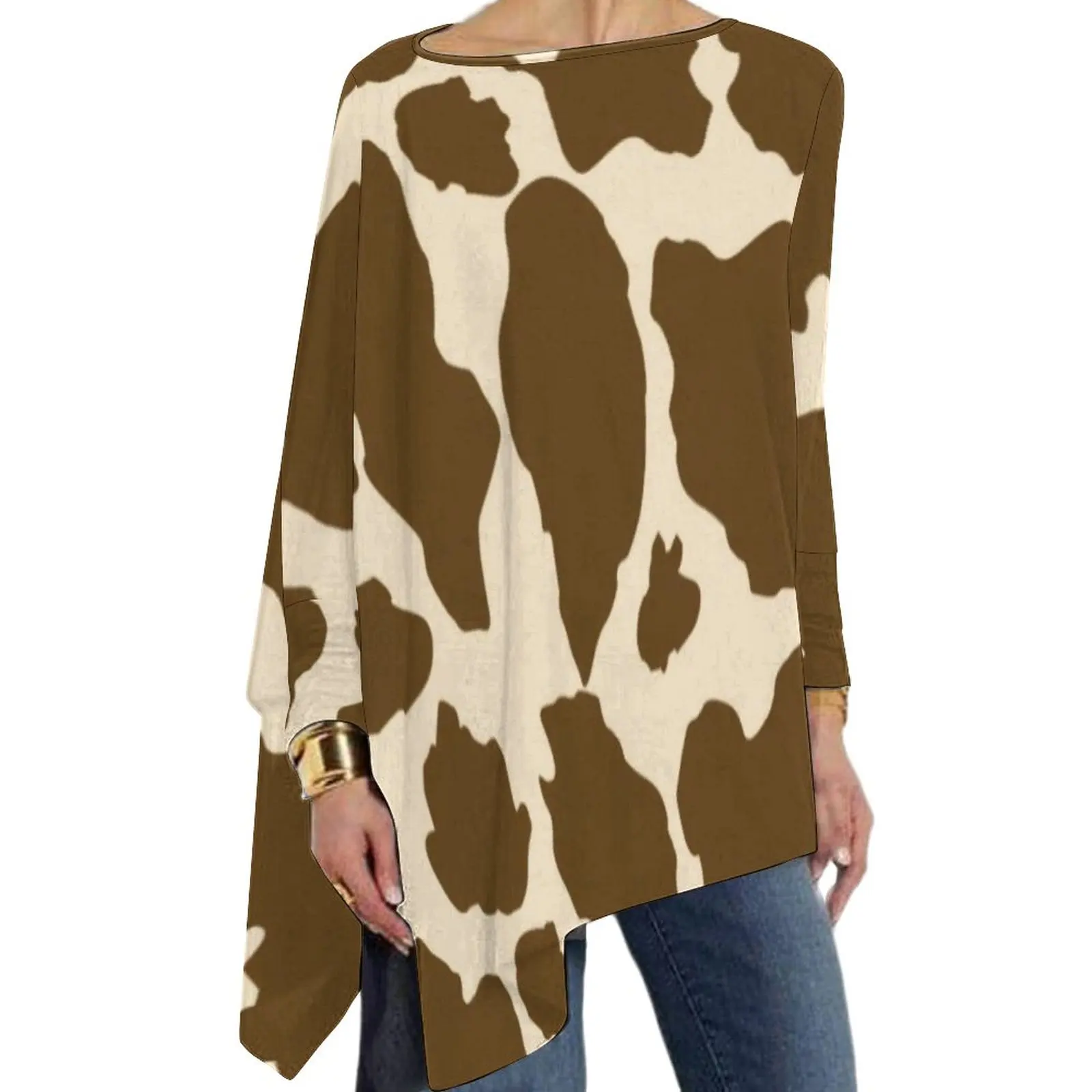 Farm Animals T-Shirt Brown Spots Cow Print Y2K Long Sleeve T Shirts Loose Big Size Tee Shirt Woman Graphic Tops Birthday Gift
Farm Animals T-Shirt Brown Spots Cow Print Y2K Long Sleeve T Shirts Loose Big Size Tee Shirt Woman Graphic Tops Birthday Gift