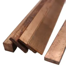 Copper Flat Bar Plate Pure 99.9% 1.5mm 2mm 3mm 4mm 5mm 8mm 10mm 12mm 15mm 20mm 30mm 60mm 70mm 100mm 200mm