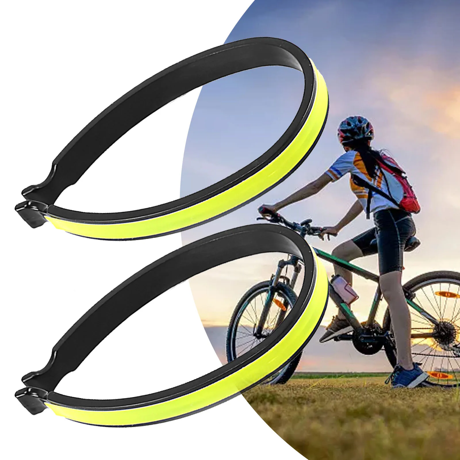 2/4pcs Cycling Reflective Pants Clips 10.1 Cm X 1.1 Cm ABS And PVC Reflective Material Bicycle Cycling Accessories
2/4pcs Cycling Reflective Pants Clips 10.1 Cm X 1.1 Cm ABS And PVC Reflective Material Bicycle Cycling Accessories