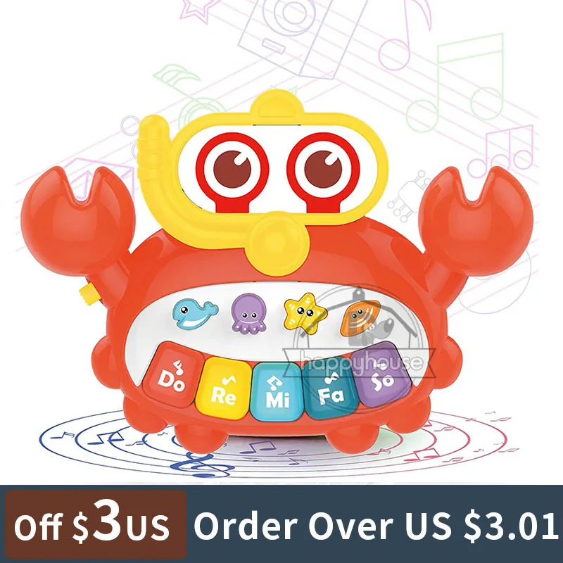 Baby Piano Musical Toy for Baby Toys 0 12 24 months with Music Light Up Keyboard Montessori Educational Toys Toddler Crab Toys
Baby Piano Musical Toy for Baby Toys 0 12 24 months with Music Light Up Keyboard Montessori Educational Toys Toddler Crab Toys