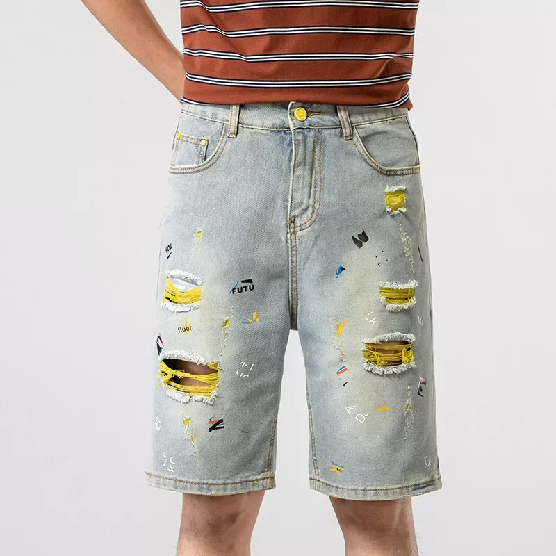Summer Cotton Hole Denim Shorts Male Ripped Jeans Retro Men Jean Shorts Bermuda Skate Board Harem Mens Jogger Ankle Length
Summer Cotton Hole Denim Shorts Male Ripped Jeans Retro Men Jean Shorts Bermuda Skate Board Harem Mens Jogger Ankle Length