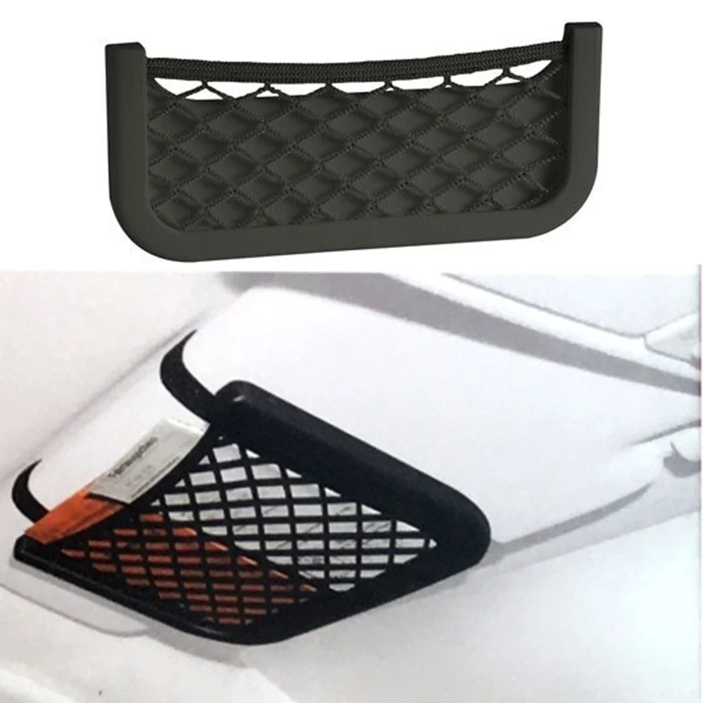 Black Visor Tidy Net Small Object Holder Compartment Netting Elastic For Stowing Sun Glasses Interior Accessories
Black Visor Tidy Net Small Object Holder Compartment Netting Elastic For Stowing Sun Glasses Interior Accessories