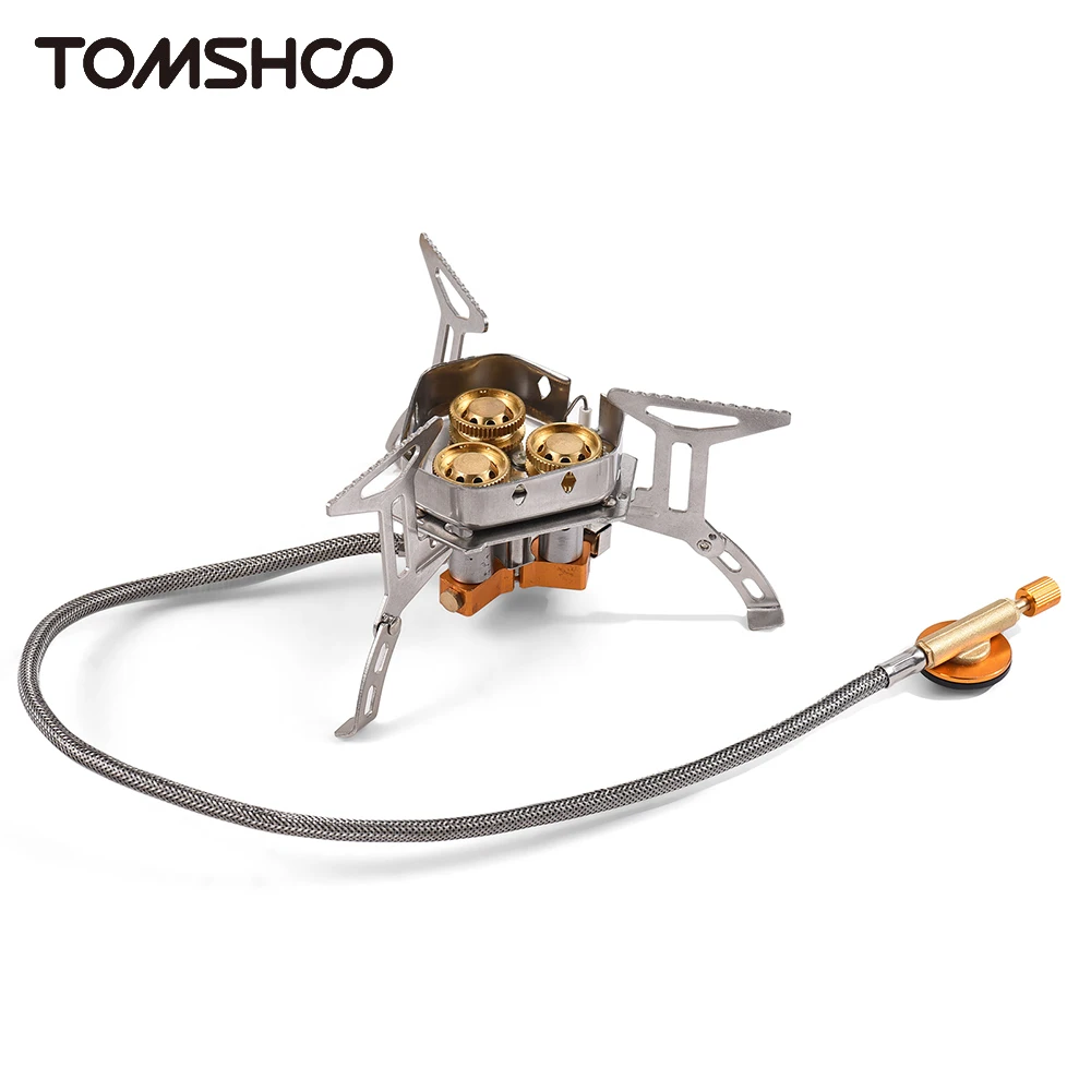 Tomshoo Foldable Camping Gas Stove 3 Burners Piezo Ignition Lightweight Windproof Backpacking Stove Outdoor Cooking Stove Hiking
Tomshoo Foldable Camping Gas Stove 3 Burners Piezo Ignition Lightweight Windproof Backpacking Stove Outdoor Cooking Stove Hiking
