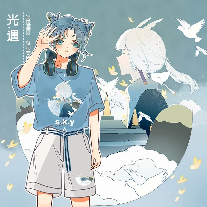 Anime Clothes Shirts for Woman Sky Children of The Light Printed Clothing Cute Thin Spring Summer Boy Girl Casual Short Sleeve
Anime Clothes Shirts for Woman Sky Children of The Light Printed Clothing Cute Thin Spring Summer Boy Girl Casual Short Sleeve