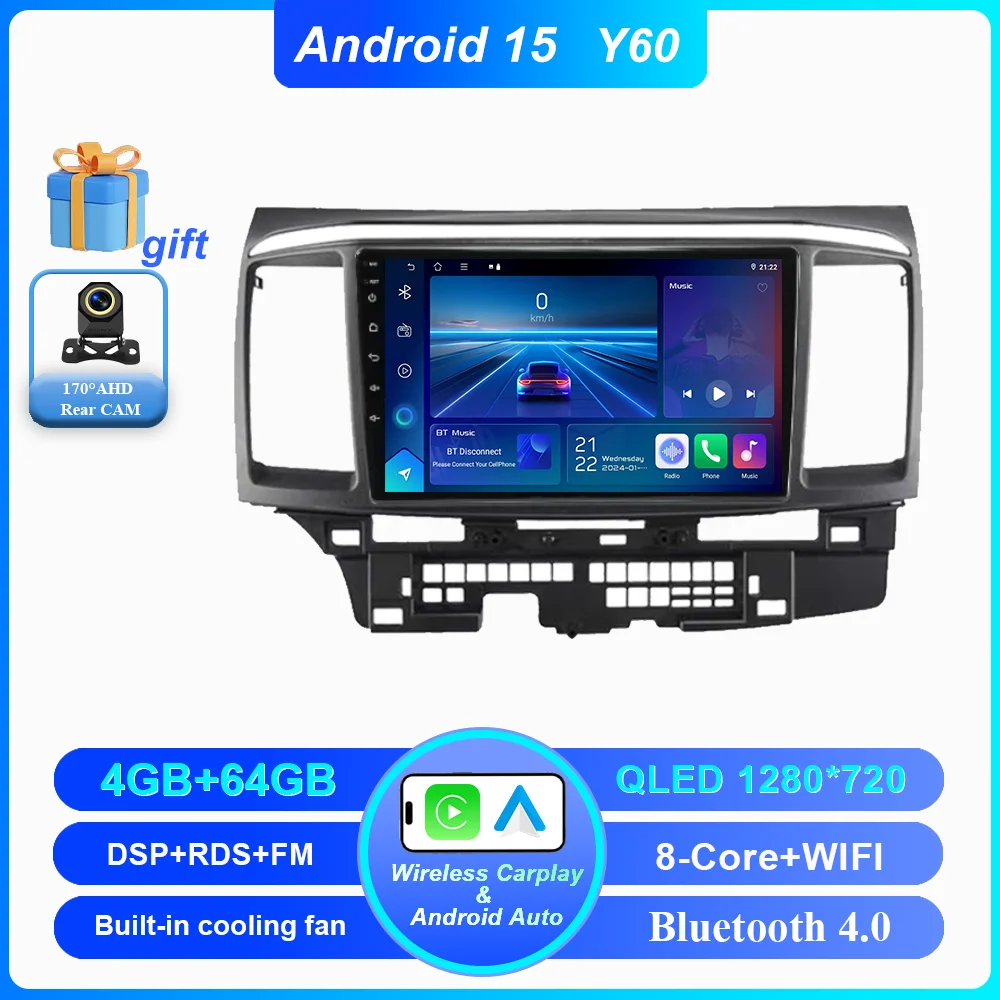 Автомобильный радиоприемник Android 15 для Mitsubishi Lancer 10 CY 2007-2013, мультимедийный видеоплеер, WIFI + 4G, навигация, GPS, без 2Din DVD
Автомобильный радиоприемник Android 15 для Mitsubishi Lancer 10 CY 2007-2013, мультимедийный видеоплеер, WIFI + 4G, навигация, GPS, без 2Din DVD