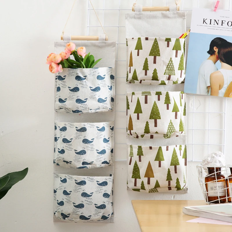 Waterproof Hanging Storage Bag With 3 Pockets Fabric Wall-Mounted Shelf Storage Bag for Home Organizer
Waterproof Hanging Storage Bag With 3 Pockets Fabric Wall-Mounted Shelf Storage Bag for Home Organizer