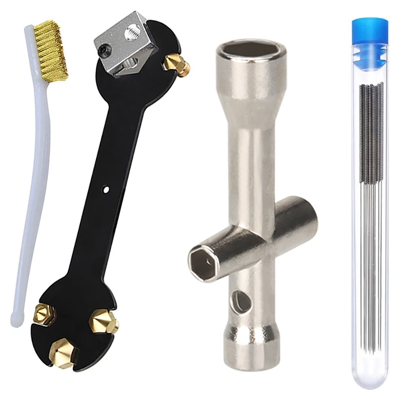 Гаечный ключ 13 в 1, мини-Торцевая головка, щетка для насадки, чистящие иглы для 3D принтера Ender 3 E3D/MK8, детали, инструменты, 13 шт.
Гаечный ключ 13 в 1, мини-Торцевая головка, щетка для насадки, чистящие иглы для 3D принтера Ender 3 E3D/MK8, детали, инструменты, 13 шт.