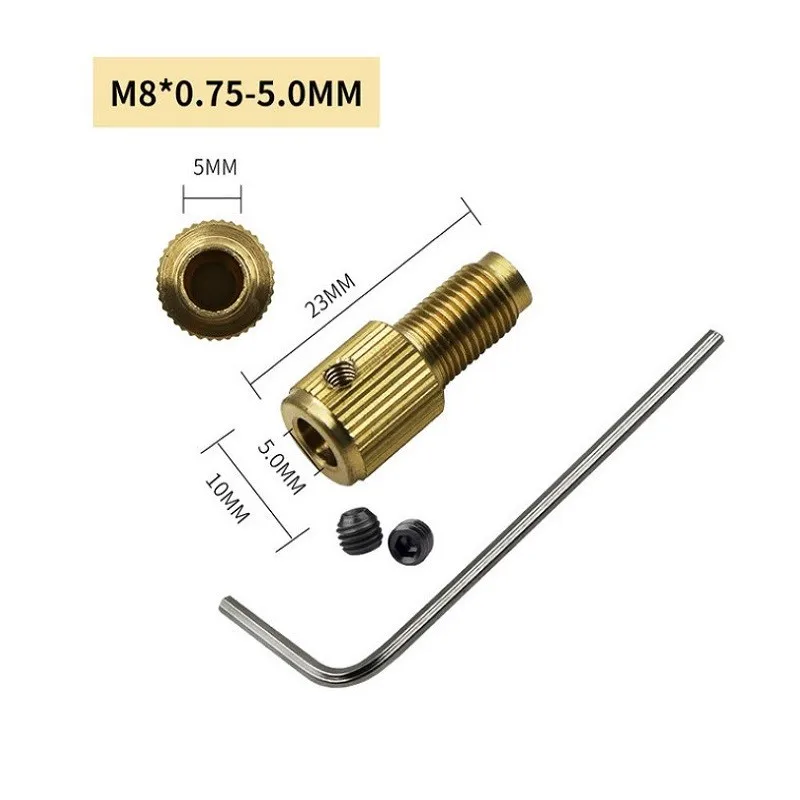 Brass Copper Drill Chuck Shaft Chuck Clamp Connecting Drill M8-2/2.3/3.17/5mm Rod
Brass Copper Drill Chuck Shaft Chuck Clamp Connecting Drill M8-2/2.3/3.17/5mm Rod