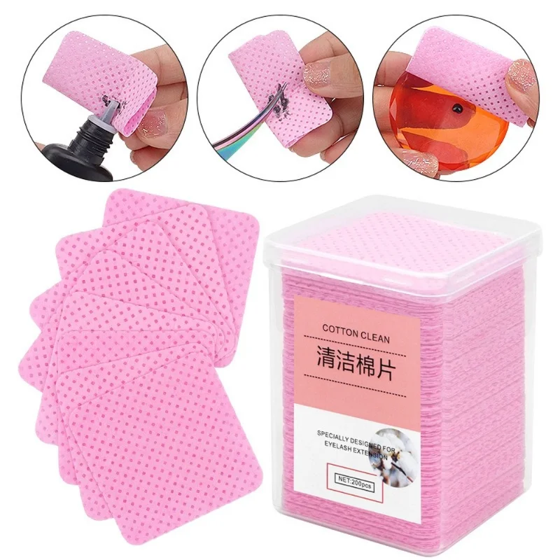 Sdatter 200pcs Lint Free Pink Paper Cotton Wipes Eyelash Glue Remover Wipes Cleansing Cotton Sheet Nails Polish Art Makeup Clean
Sdatter 200pcs Lint Free Pink Paper Cotton Wipes Eyelash Glue Remover Wipes Cleansing Cotton Sheet Nails Polish Art Makeup Clean