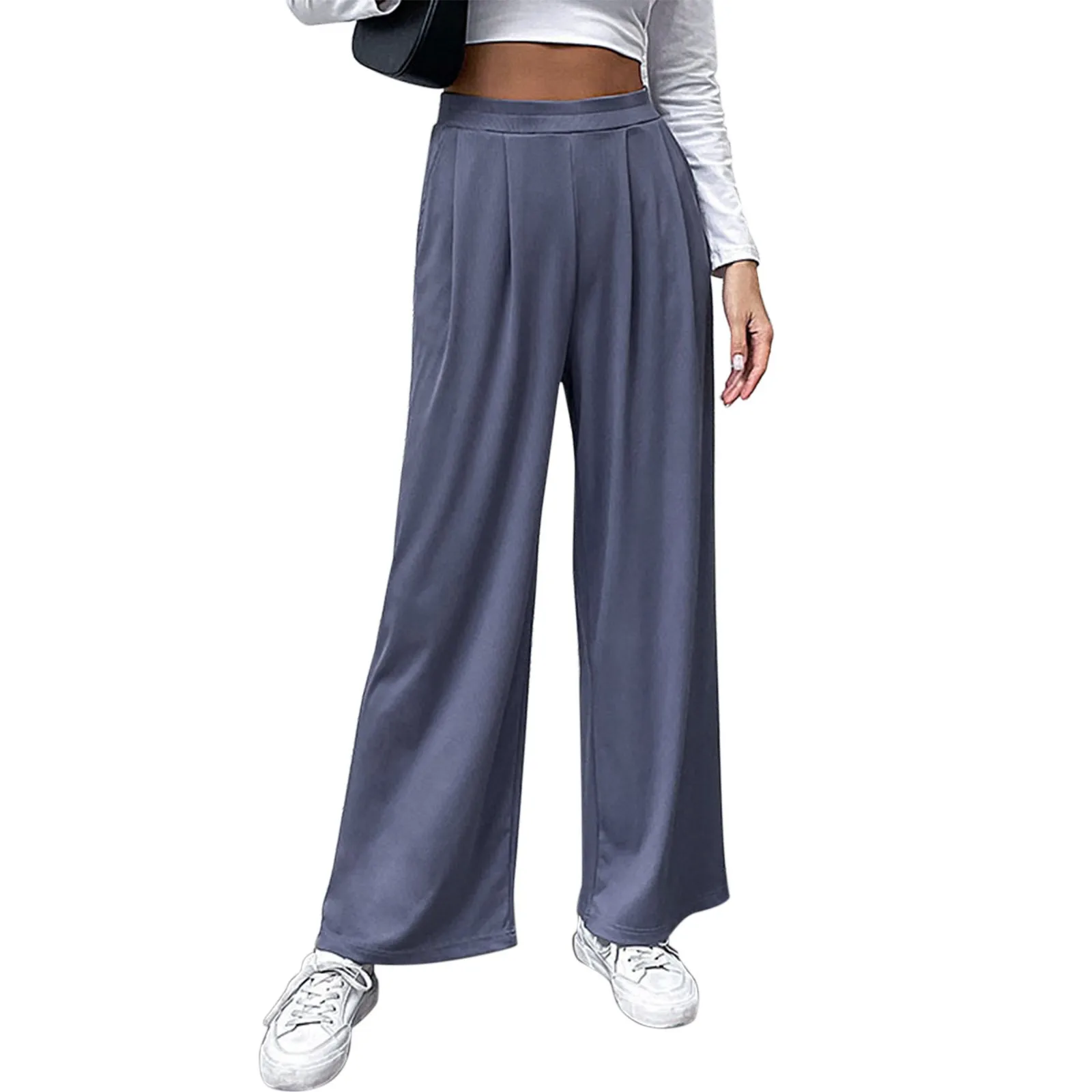 Super Fancy Pants Women'S Casual Solid Color Breathable Loose Pleated Casual Wide Leg Pants Long Pants Rompers for Women Casual
Super Fancy Pants Women'S Casual Solid Color Breathable Loose Pleated Casual Wide Leg Pants Long Pants Rompers for Women Casual