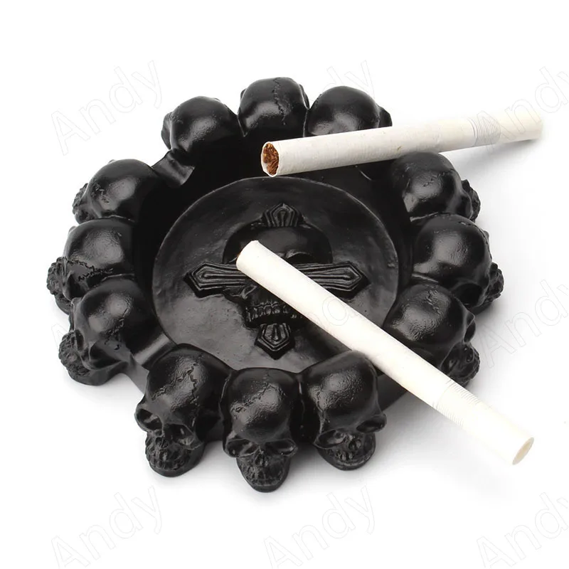 European Resin Ashtray Creative Relief Skull Decorative Desktop Round Ashtrays Exquisite Funny Home Decoration Modern Ornament
European Resin Ashtray Creative Relief Skull Decorative Desktop Round Ashtrays Exquisite Funny Home Decoration Modern Ornament