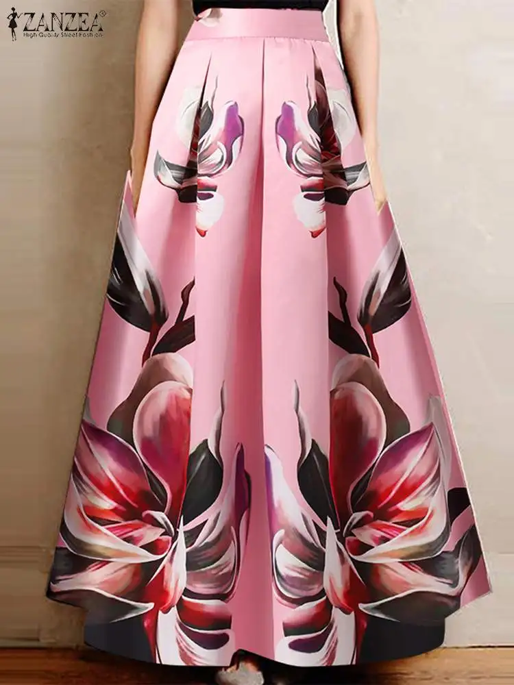 ZANZEA Summer High Waist Printed Holiday Skirt Bohemian Floral Maxi Skirts Women Fashion Pleated A-line Long Skirt Faldas Saia
ZANZEA Summer High Waist Printed Holiday Skirt Bohemian Floral Maxi Skirts Women Fashion Pleated A-line Long Skirt Faldas Saia