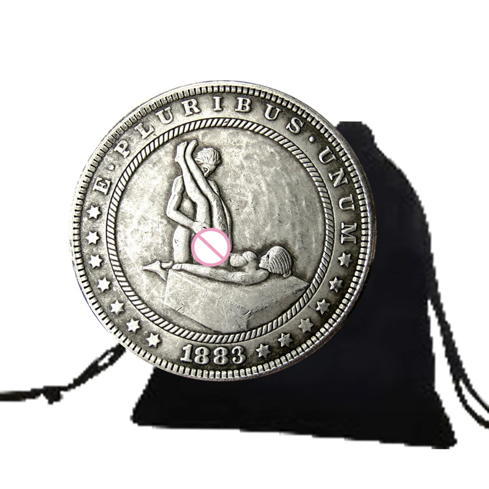 Sexy Girl Kiss Lover One Dollar Love Coin Art Couple Coins Fun Pocket Good Lucky Coins Morgan Dollar Memory Coin+Gift Bag
Sexy Girl Kiss Lover One Dollar Love Coin Art Couple Coins Fun Pocket Good Lucky Coins Morgan Dollar Memory Coin+Gift Bag