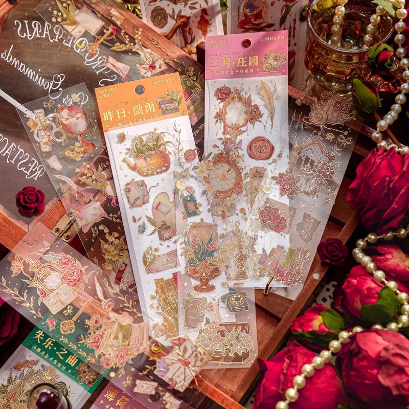 MOHAMM 3 Sheets Retro Flower Rose Butterfly PVC Stickers Decorative Material Stickers for Collage Scrapbooking DIY Journaling
MOHAMM 3 Sheets Retro Flower Rose Butterfly PVC Stickers Decorative Material Stickers for Collage Scrapbooking DIY Journaling