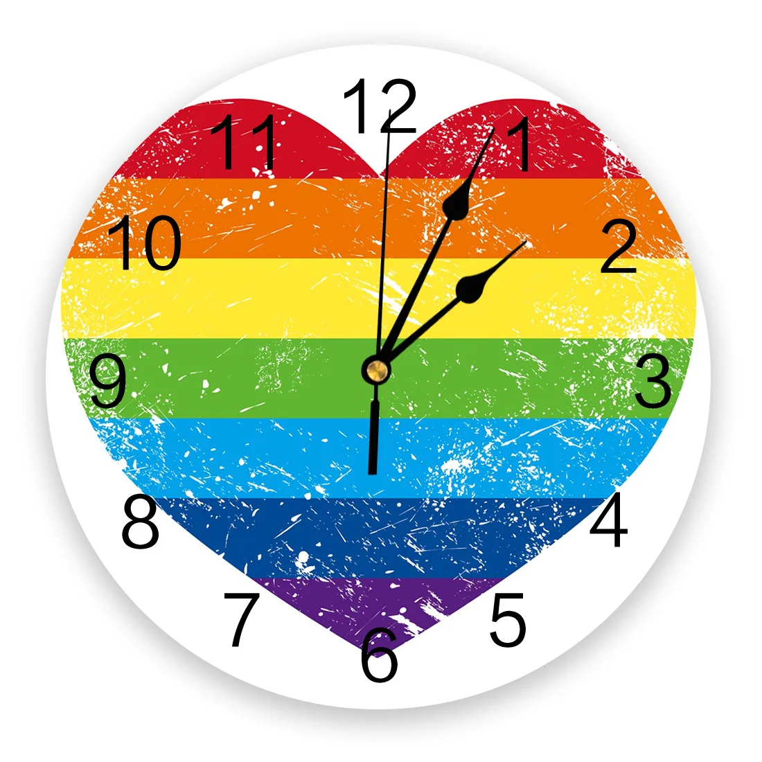Love Rainbow Art PVC Wall Clocks for Living Room Bedroom Fashion Printed Hanging Watch for Office Cafe Home Silent Clock
Love Rainbow Art PVC Wall Clocks for Living Room Bedroom Fashion Printed Hanging Watch for Office Cafe Home Silent Clock